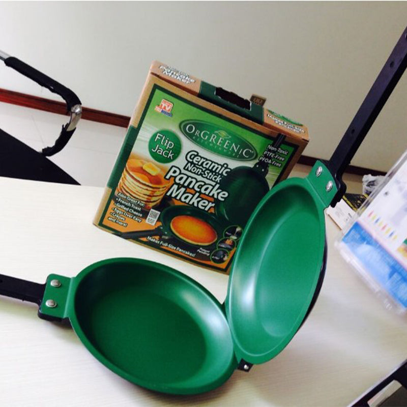 Frigideira Flip & Cook com Revestimento Cerâmico Dupla Face Revolucionária.