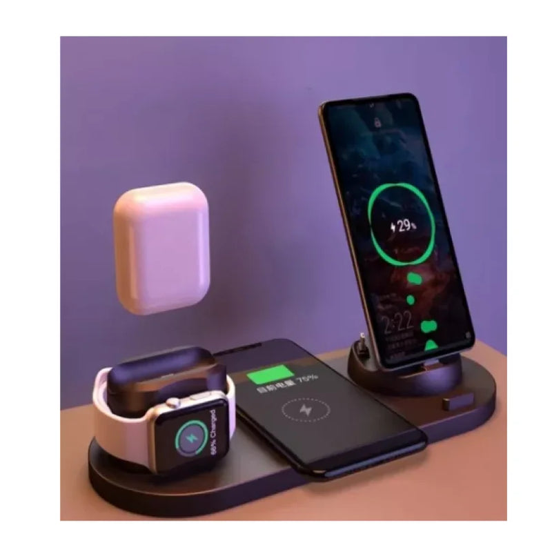 Estação de Carregamento Sem Fio 7 em 1 para iPhone, Apple Watch e AirPods .