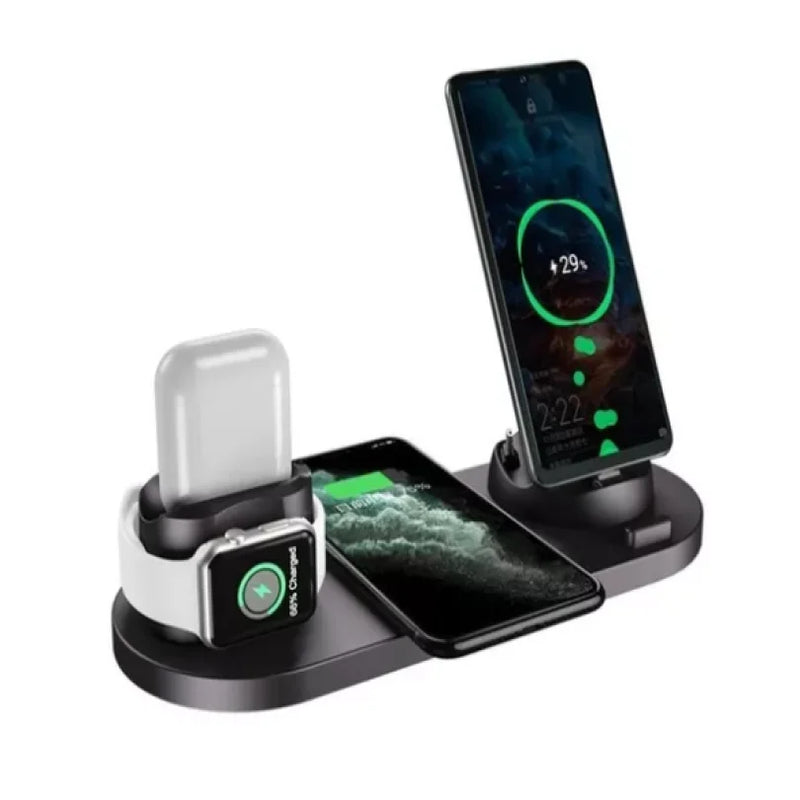 Estação de Carregamento Sem Fio 7 em 1 para iPhone, Apple Watch e AirPods .