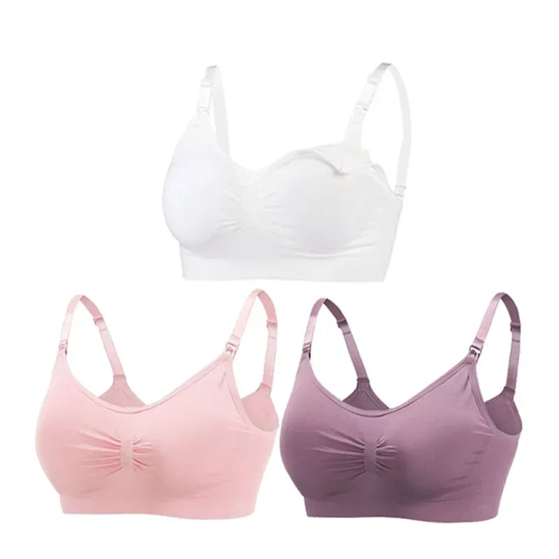 Sutiãs Para Mulheres Lactantes, Sustentação, Praticidade e Conforto Para as Mamães e Seus Bebês., 3 Peças.