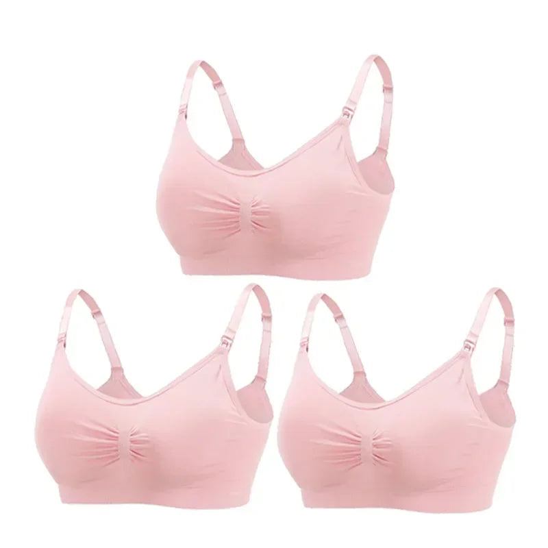 Sutiãs Para Mulheres Lactantes, Sustentação, Praticidade e Conforto Para as Mamães e Seus Bebês., 3 Peças.