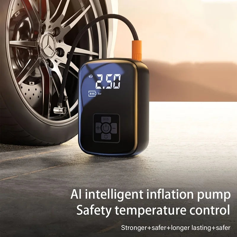 Compressor Portátil AirBoost Pro, Sem Fio Inteligente para Qualquer Situação.