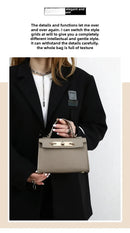 Bolsa de Ombro Único, Corrente de bloqueio, Tira Colo Cruzado, Moda Feminina Atual.
