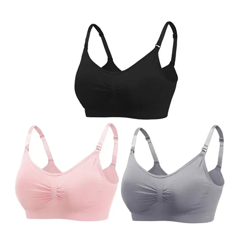 Sutiãs Para Mulheres Lactantes, Sustentação, Praticidade e Conforto Para as Mamães e Seus Bebês., 3 Peças.