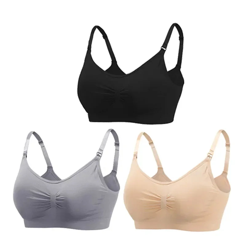 Sutiãs Para Mulheres Lactantes, Sustentação, Praticidade e Conforto Para as Mamães e Seus Bebês., 3 Peças.