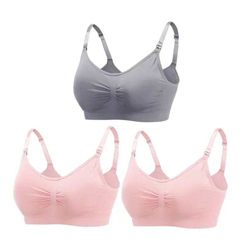Sutiãs Para Mulheres Lactantes, Sustentação, Praticidade e Conforto Para as Mamães e Seus Bebês., 3 Peças.