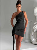 Vestido Curto de Cetim Modern Avery