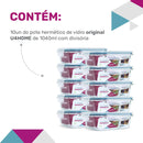 Potes Herméticos de Vidro Retangular MULTIFUNCIONAL – Kit com 10 Peças. - Tampas Herméticas.- Capacidade: 1040ml.