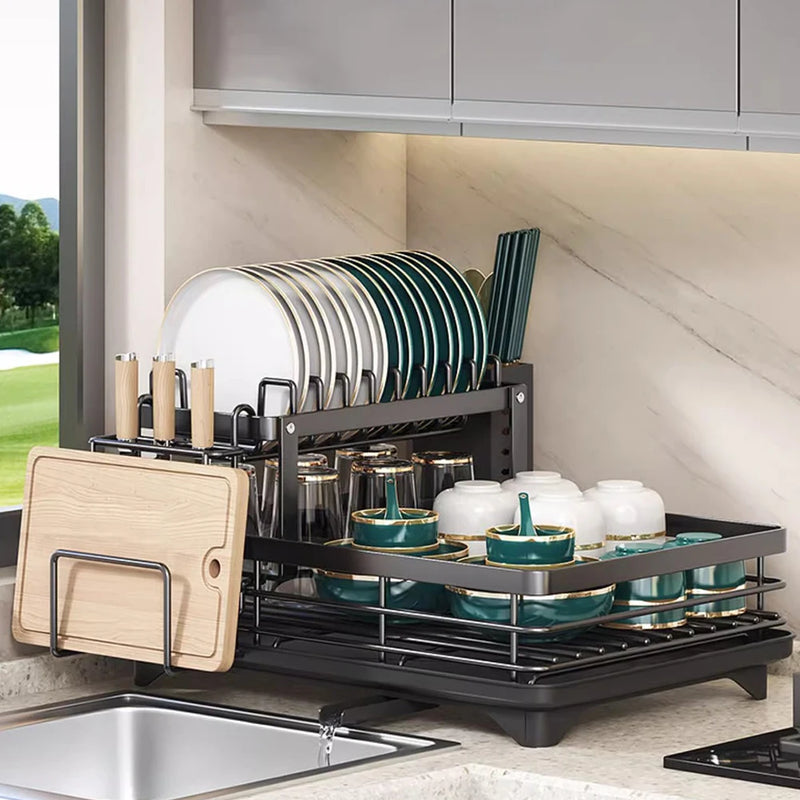Escorredor de Pratos, Louças, Talheres e Utensílios de  Cozinha - Rack premium DuoDry.