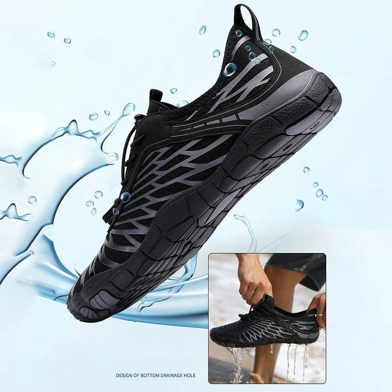 Calçado Esportivo Tecnológico para Aventuras Aquáticas AquaFlex Pro.