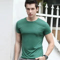 Camiseta Esportiva Masculina de Verão Respirável.