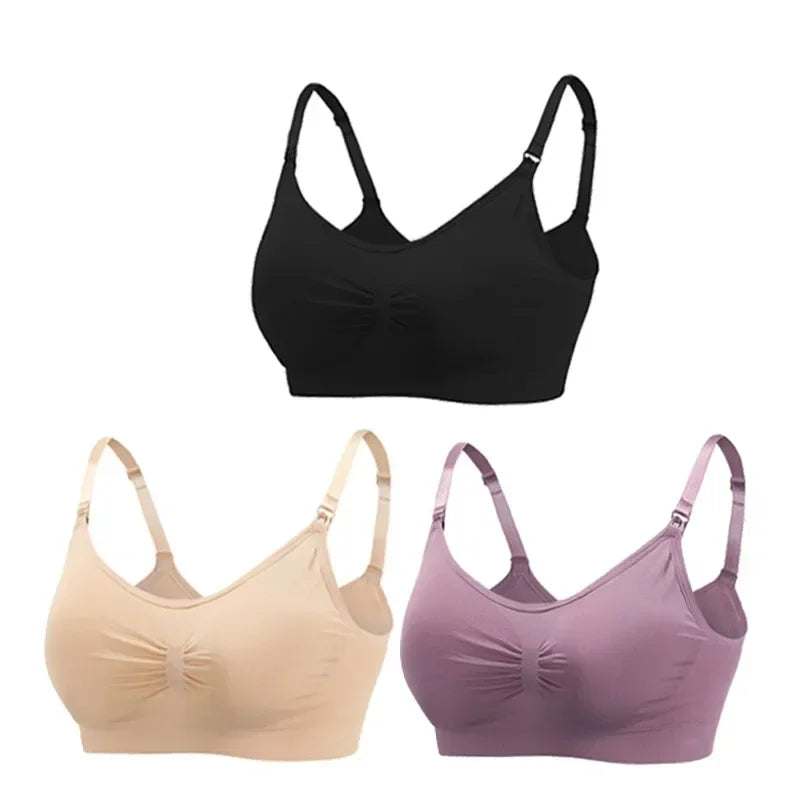 Sutiãs Para Mulheres Lactantes, Sustentação, Praticidade e Conforto Para as Mamães e Seus Bebês., 3 Peças.