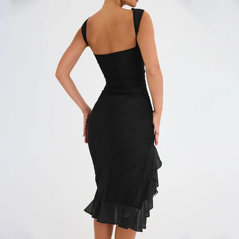 Vestido Midi Glam Elegance.