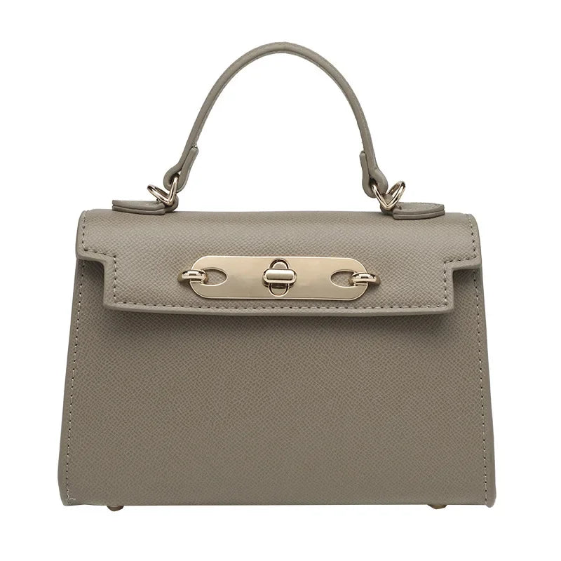 Bolsa de Ombro Único, Corrente de bloqueio, Tira Colo Cruzado, Moda Feminina Atual.