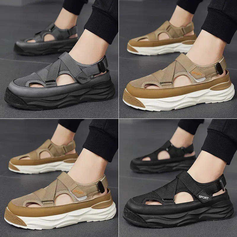 Sandália Masculina Ortopédica SportFlex 2025 – Conforto e Estilo em Todos os Passos.