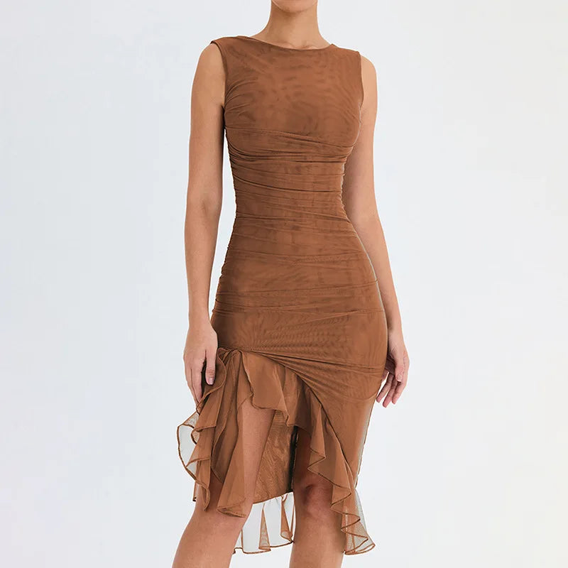 Vestido Midi Glam Elegance.