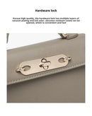 Bolsa de Ombro Único, Corrente de bloqueio, Tira Colo Cruzado, Moda Feminina Atual.