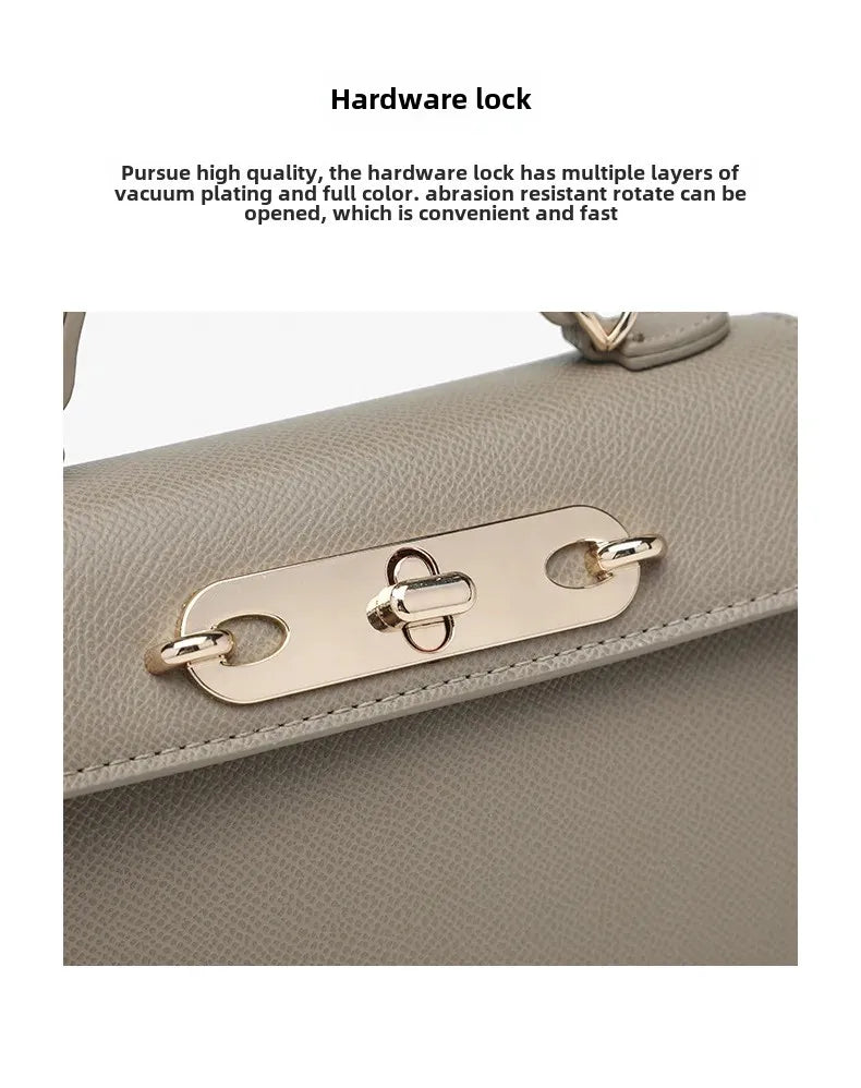 Bolsa de Ombro Único, Corrente de bloqueio, Tira Colo Cruzado, Moda Feminina Atual.