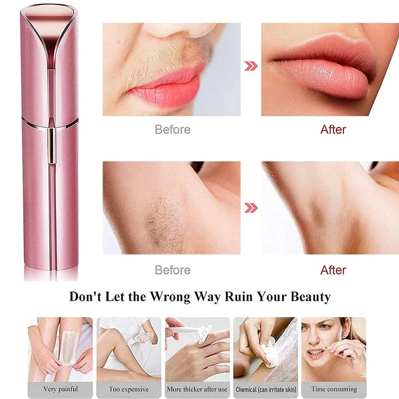 Depilador Facial Beauty Smooth, Aparador de Sobrancelhas para Mulheres e Homens.