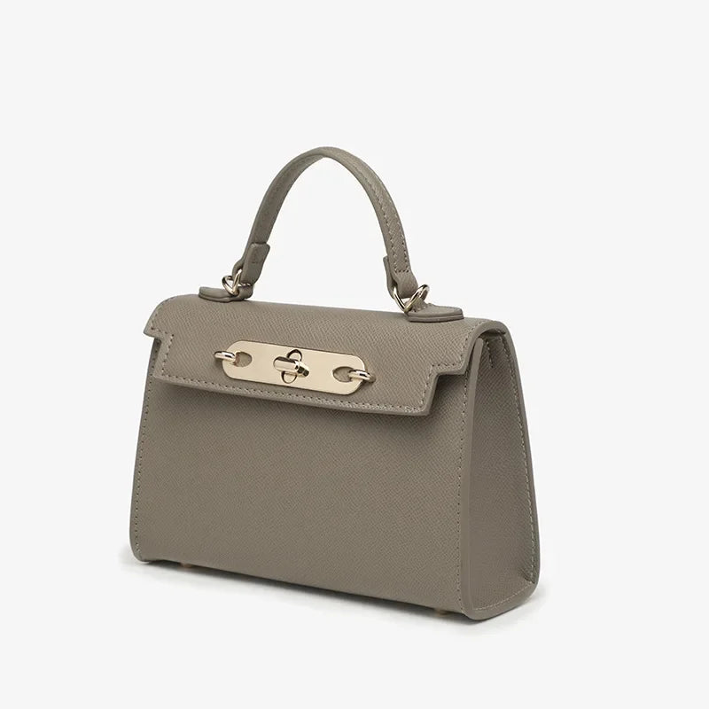 Bolsa de Ombro Único, Corrente de bloqueio, Tira Colo Cruzado, Moda Feminina Atual.