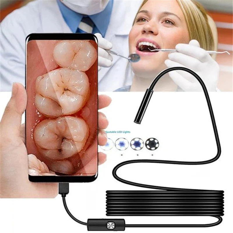 Câmera Endoscópica Multifuncional VisuSmart 3 em 1 Para Smartphone.