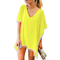 Saída de Praia Kaftan Glam Chiffon 2025 – Elegância e Conforto na Praia.