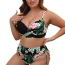 Conjunto Biquíni Estampado Tropical Beach Style Luxe - Moda Verão.