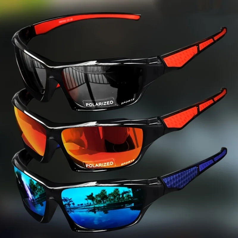Óculos de sol polarizados para homens Design de luxo Uv400, Moda ao ar livre, Esportes, Pesca, Ciclismo e Proteção para os olhos .