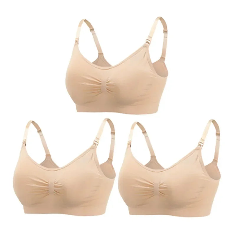 Sutiãs Para Mulheres Lactantes, Sustentação, Praticidade e Conforto Para as Mamães e Seus Bebês., 3 Peças.
