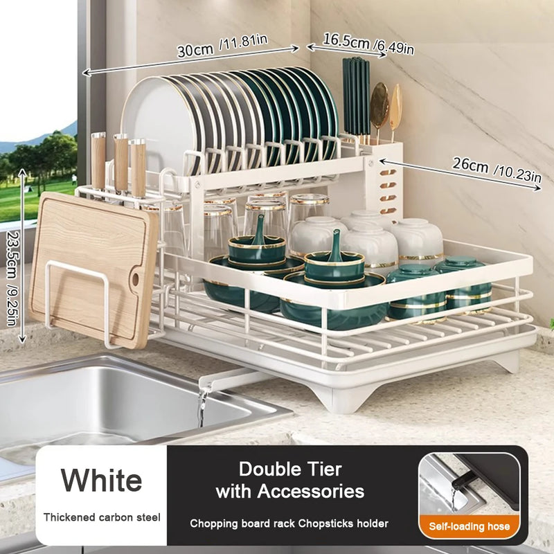 Escorredor de Pratos, Louças, Talheres e Utensílios de  Cozinha - Rack premium DuoDry.