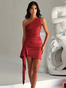 Vestido Curto de Cetim Modern Avery