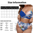Conjunto Biquíni Estampado Tropical Beach Style Luxe - Moda Verão.