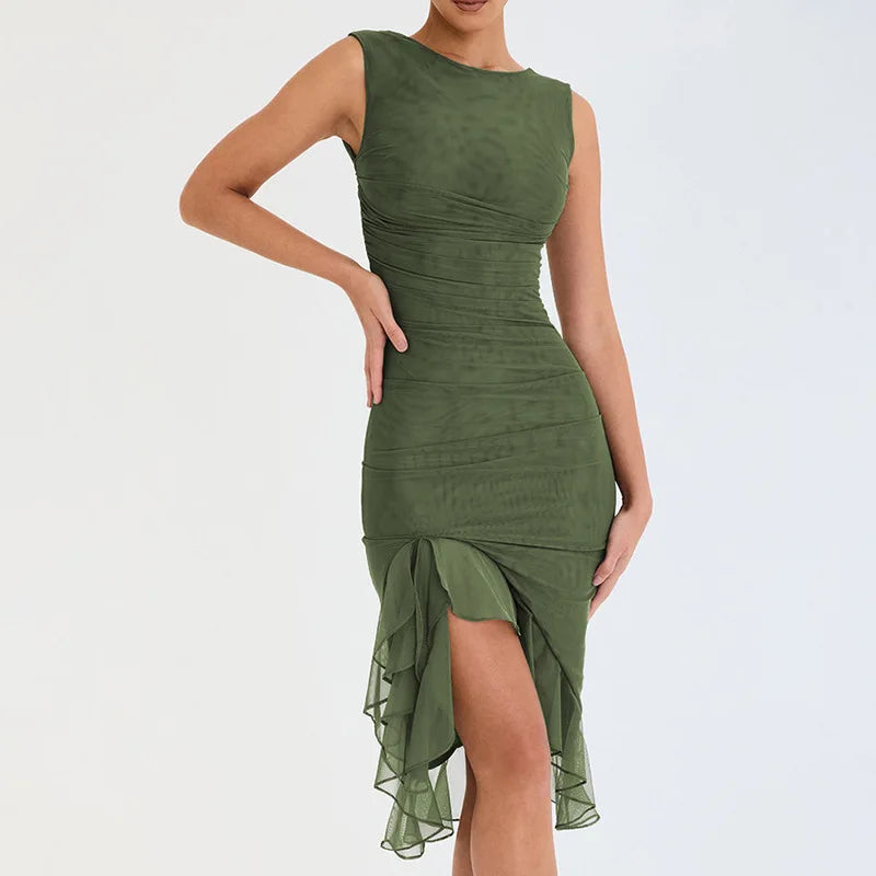 Vestido Midi Glam Elegance.
