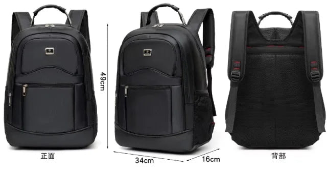 Mochila Top para Faculdade, Trabalho ou Escola, Bolsa Reforçada com Cabo de aço e Anti-transpirante.