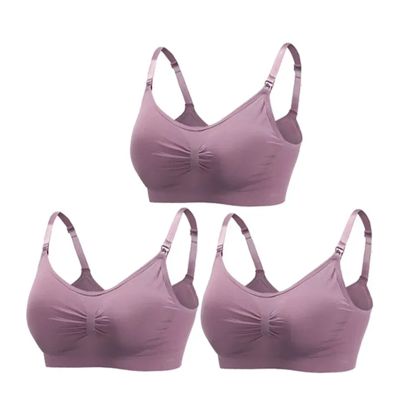 Sutiãs Para Mulheres Lactantes, Sustentação, Praticidade e Conforto Para as Mamães e Seus Bebês., 3 Peças.